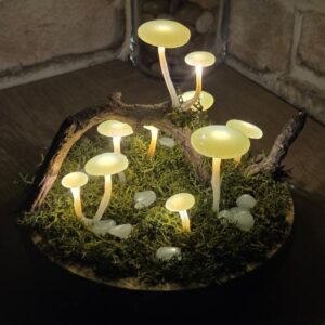 Foszforeszkáló gombás hangulatlámpa