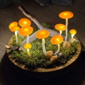 Narancs gombás hangulatlámpa