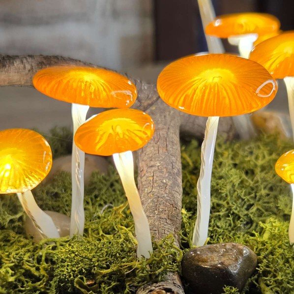 Narancs gombás hangulatlámpa - Image 2