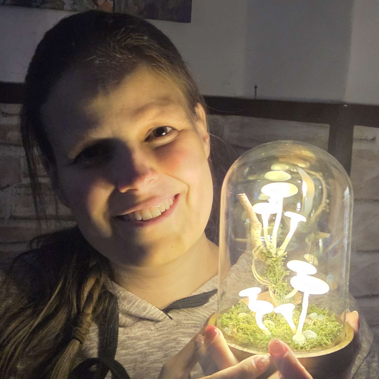 Foszforeszkáló gombás úvegbúra - Image 4