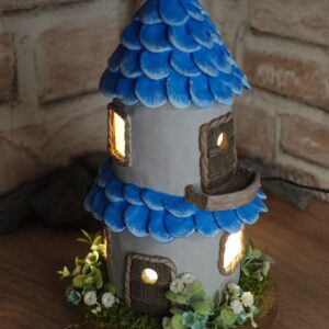 Kétszintes kék manóház